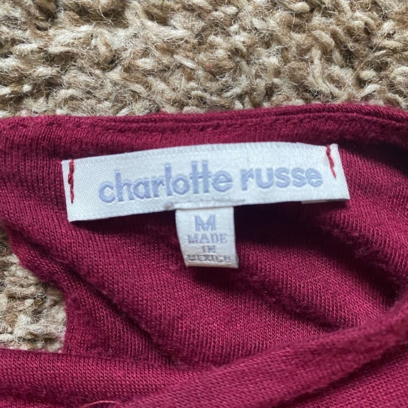 Charlotte Russe Women’s Maroon dress - Picture 2 of 3